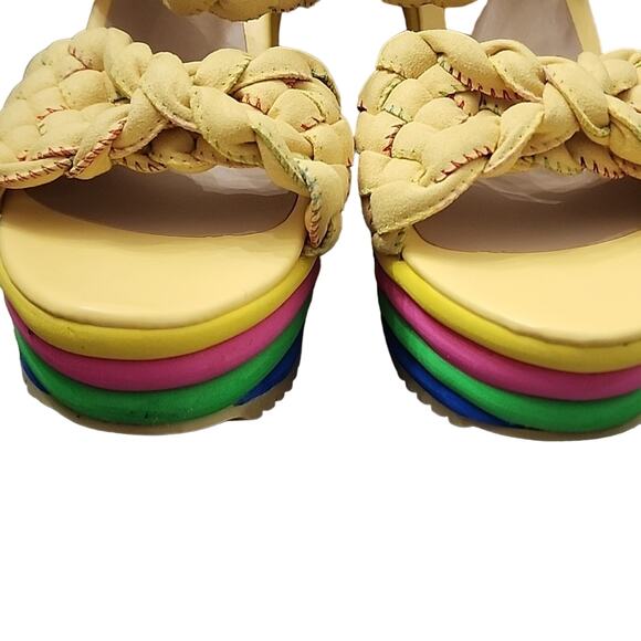 Ruilian Rainbow Platform Wedge Sandals, EU43 - Picture 4 of 7
